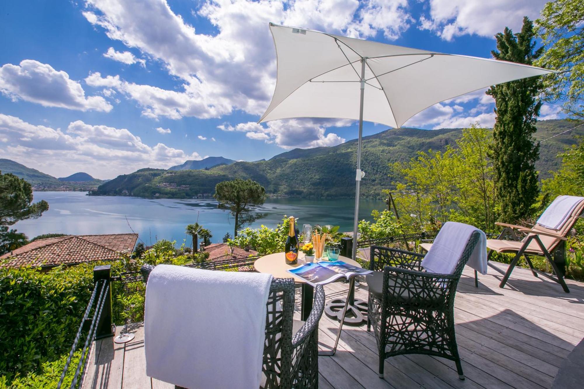 Morcote Magic View - Happy Rentals Eksteriør bilde