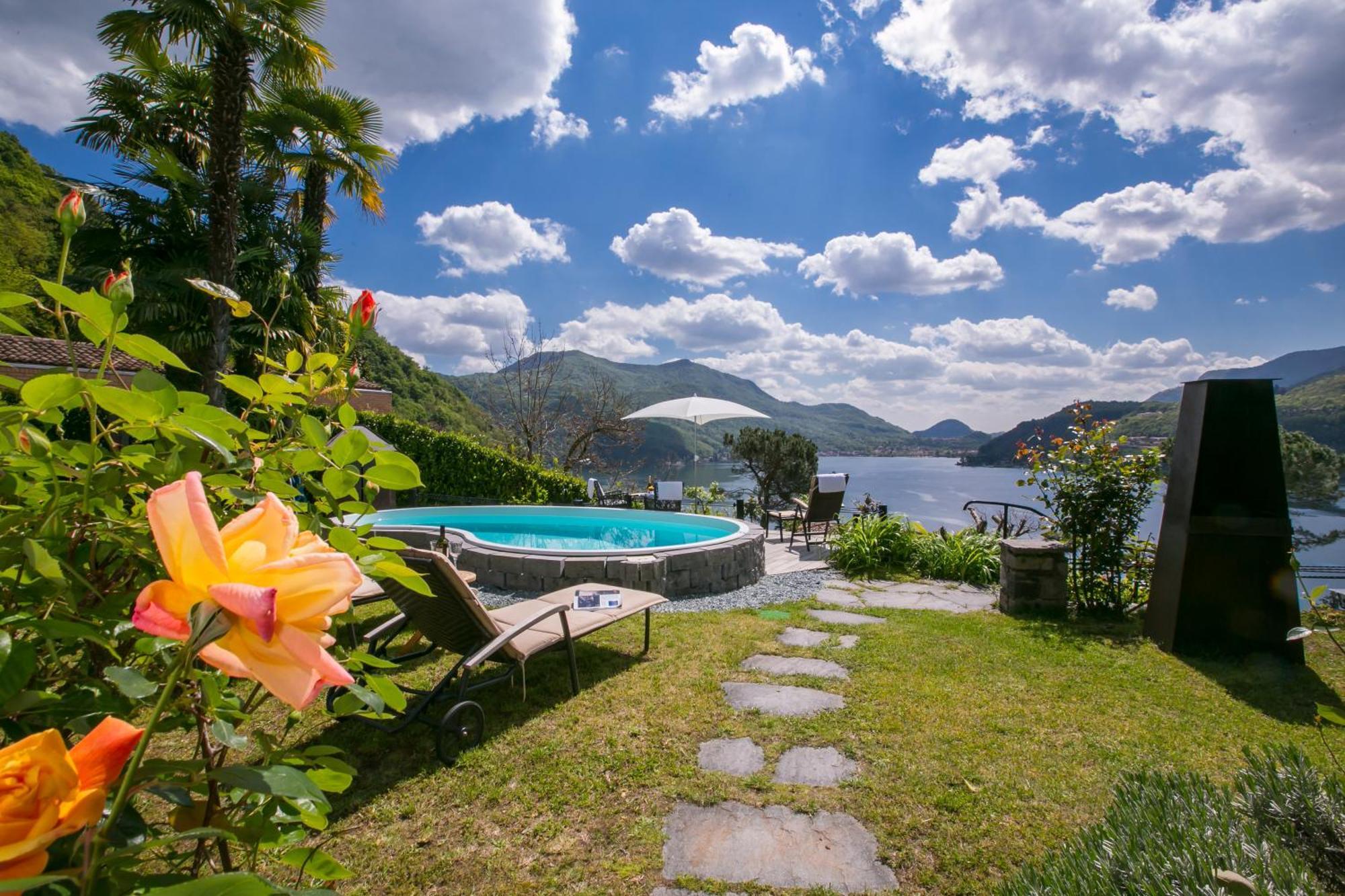 Morcote Magic View - Happy Rentals Eksteriør bilde