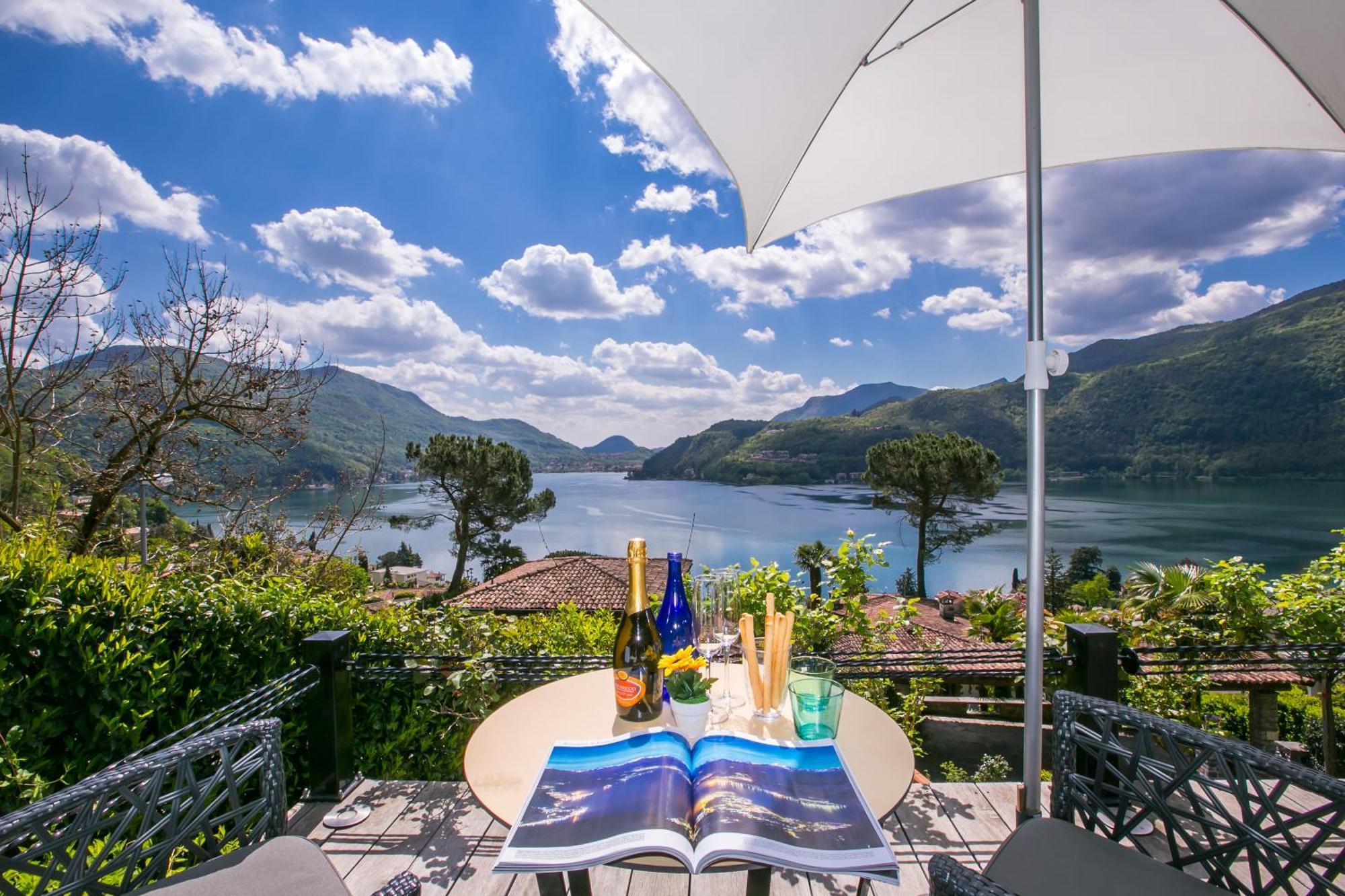 Morcote Magic View - Happy Rentals Eksteriør bilde